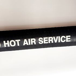 black hot air blower hose
