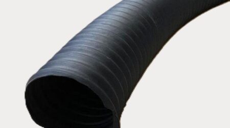 Black industrial use ducting hose